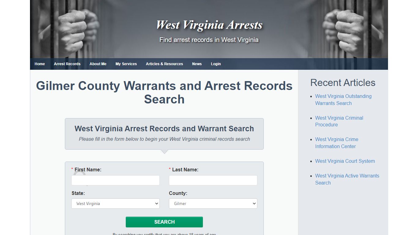 Gilmer County Warrants and Arrest Records Search - West ...