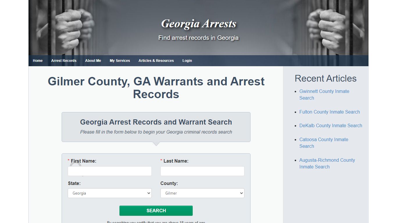 Gilmer County, GA Warrants and Arrest Records - Georgia ...